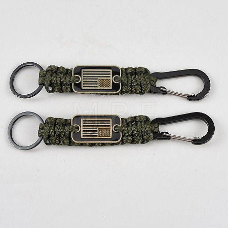 Polyester Cord Rope Rock Climbing Carabiners HJEW-WH0042-172A-1