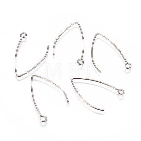 Tarnish Resistant 304 Stainless Steel Earring Hooks X-STAS-F227-26A-P-1