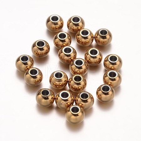 Ion Plating(IP) 304 Stainless Steel Beads STAS-G130-01G-6mm-1