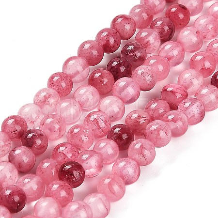 Natural Green Jade Beads Strands G-B128-A06-01-1