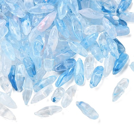 Two Tone Imitation Gemstone Style Acrylic Beads AC-CBA6852-01E-1