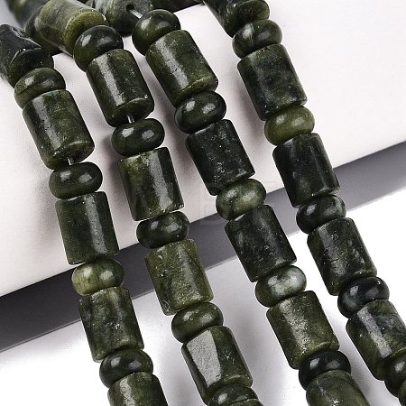 Natural Chinese Jade Southern Jade Beads Strands G-Q616-09C-1