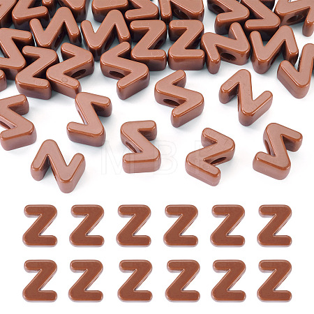 Opaque Acrylic European Beads OACR-TAC0019-006Z-1
