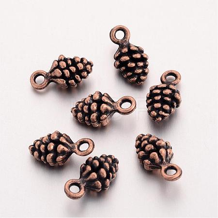 Tibetan Style Alloy Pendants TIBEP-ZA10-0909Y-R-FF-1