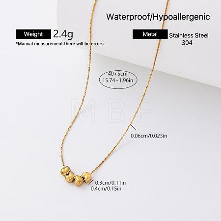 European Style 304 Stainless Steel Pendant Necklaces for Women MD6766-5-1