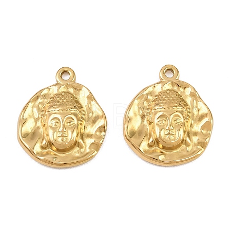 Buddhist 304 Stainless Steel Pendants STAS-E524-03G-1