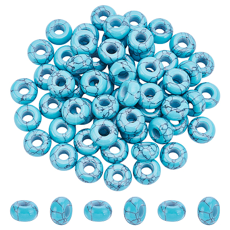 60Pcs Synthetic Turquoise Beads TURQ-PH0001-14B-1