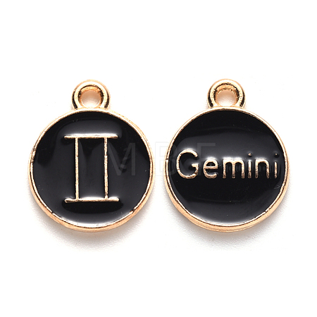 Alloy Enamel Pendants ENAM-S124-01A-08I-1