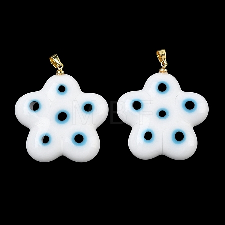 Handmade Lampwork Pendants LAMP-D006-06G-02-1