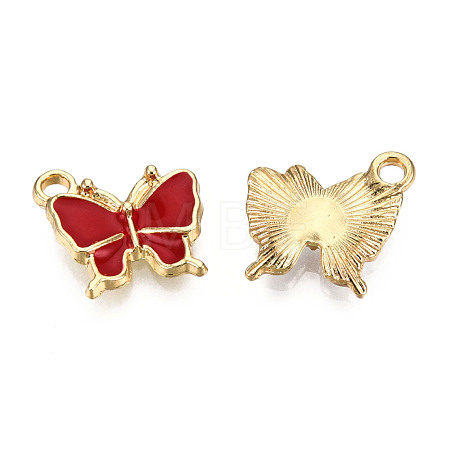 Light Gold Plated Alloy Charms ENAM-T009-03D-1