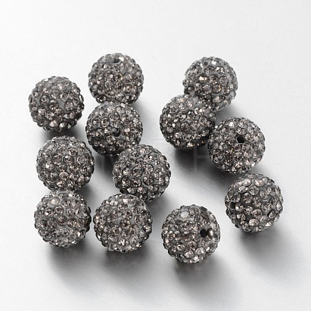 Pave Disco Ball Beads RB-Q195-14mm-215-1