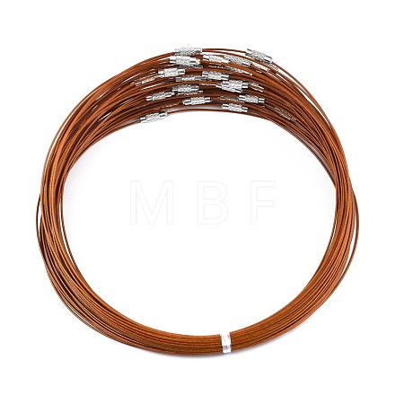 Stainless Steel Wire Necklace Cord DIY Jewelry Making TWIR-R003-07-1