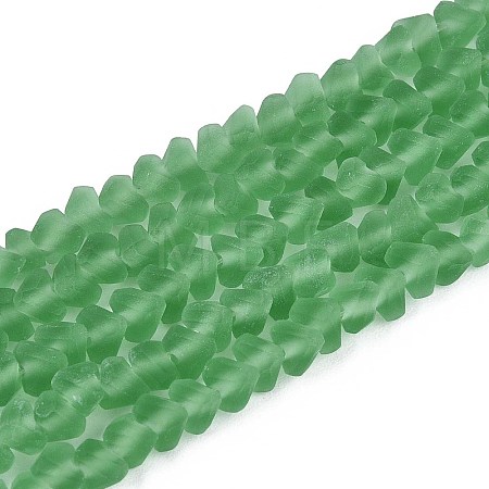 Frosted Transparent Glass Beads Strands LS-GLAA-N016-4mm-27-1