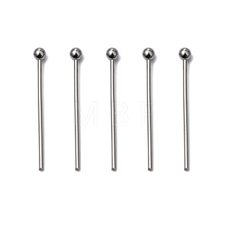 Tarnish Resistant 304 Stainless Steel Ball Head pins STAS-M010-20mm-01-1