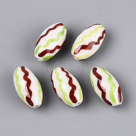 Handmade Porcelain Beads PORC-T134-15B-1