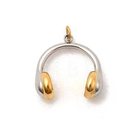 304 Stainless Steel Pendants STAS-P411-02G-G-1