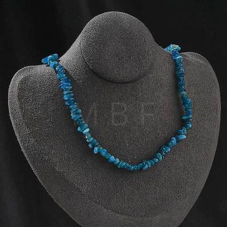 Natural Supper 7 Rutilated Quartz Chip Beaded Necklaces for Men Women NJEW-G159-01I-1