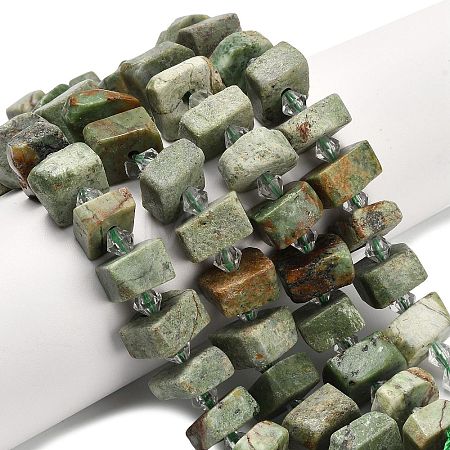 Natural Green Opal Beads Strands G-L642-H03-01-1