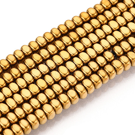 Electroplated Synthetic Non-magnetic Hematite Beads Strands G-T139-61B-1
