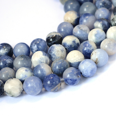 Natural Sodalite Round Bead Strands X-G-E334-4mm-08-1