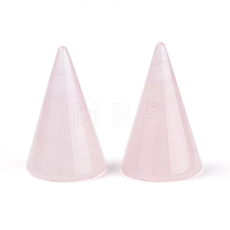 Natural Rose Quartz Ring Display Stands G-T144-06B-1