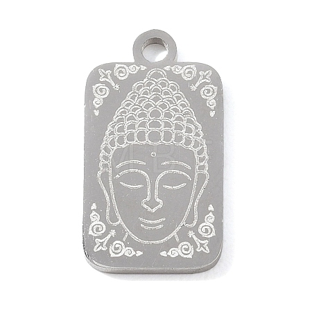 Buddhist 304 Stainless Steel Pendants SA-CBAE30B-02C-P-1