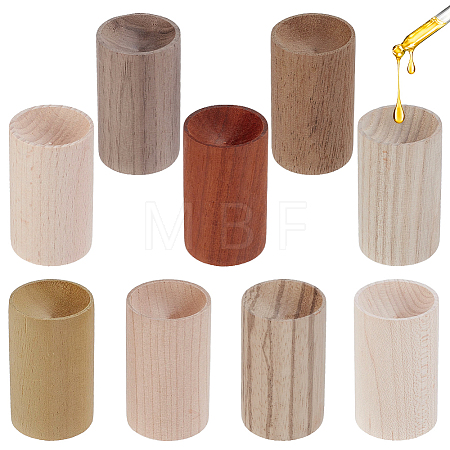 9Pcs 9 Colors Column Wood Aromatherapy Diffuser DJEW-GA0001-95-1
