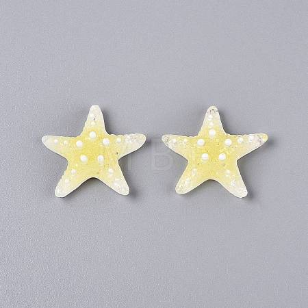 Transpant Resin & Paillette Decoden Cabochons CRES-Q222-01D-1