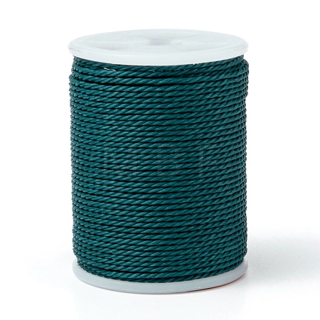 Round Waxed Polyester Cord X-YC-G006-01-1.0mm-35-1