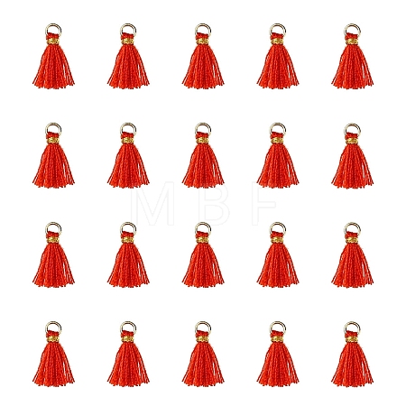 Polycotton(Polyester Cotton) Tassel Pendant Decorations FIND-YW0004-58B-1
