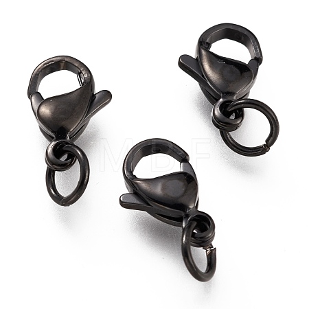 304 Stainless Steel Lobster Claw Clasps Ion Plating(IP) STAS-G240-01C-EB-1