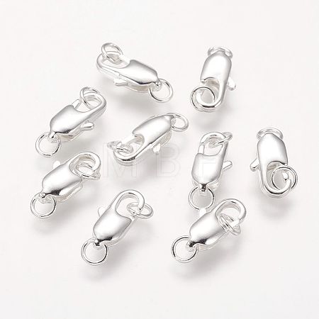 Brass Lobster Claw Clasps KK-KK802-S-NR-1