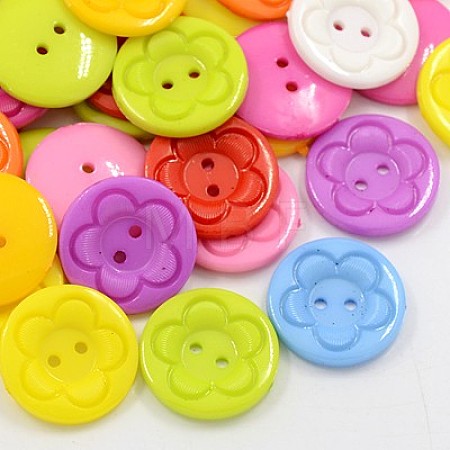 Acrylic Sewing Buttons for Clothes Design BUTT-E083-C-M-1