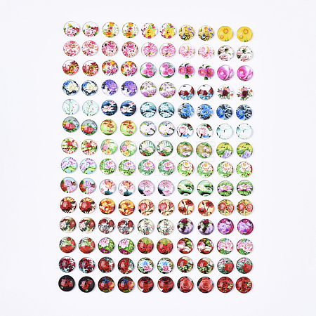 Glass Cabochons GGLA-R040-12mm-07-1