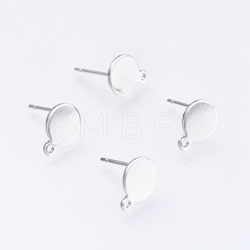 Non-Tarnish 304 Stainless Steel Stud Earring Findings STAS-D445-150-B-1