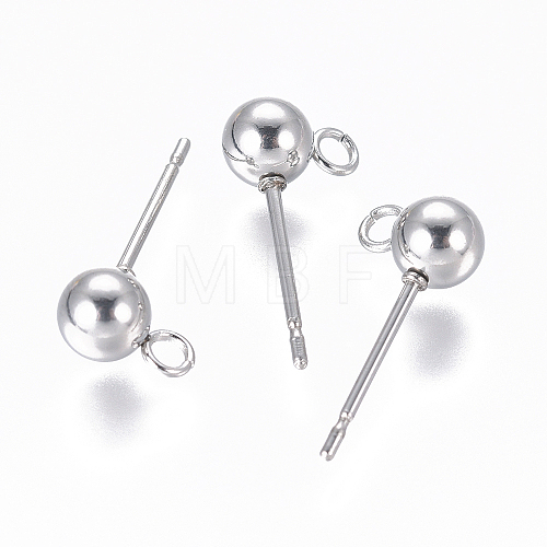 Non-Tarnish 304 Stainless Steel Ear Stud Components STAS-I120-16C-P-1