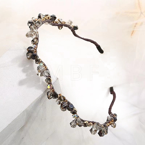 Shiny Elegant Glass Hair Bands PW-WG75179-11-1