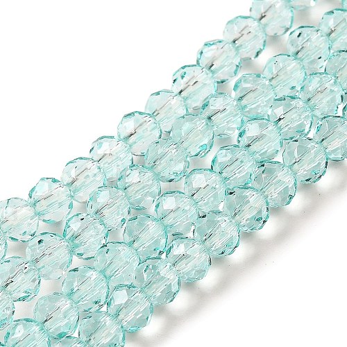 Transparent Baking Paint Glass Beads Strands DGLA-A034-T4mm-D01-1