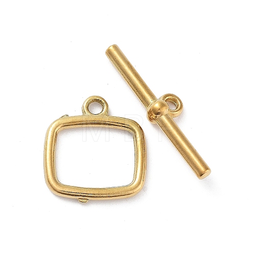 Ion Plating(IP) 304 Stainless Steel Toggle Clasps STAS-A092-07G-1