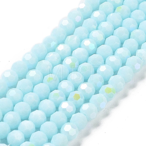 Opaque Glass Beads Strands EGLA-A035-P6mm-L10-1