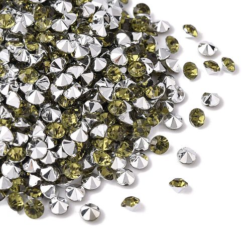 Imitation Taiwan Acrylic Rhinestone Pointed Back Cabochons GACR-A003-5mm-29-1