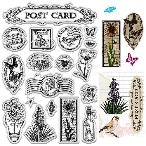 Custom PVC Plastic Clear Stamps DIY-WH0439-0344-1