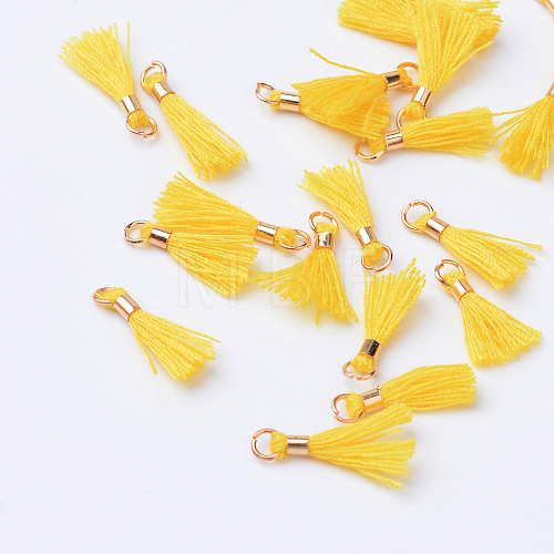 Polycotton(Polyester Cotton) Tassel Pendant Decorations X-OCOR-S102-13-1