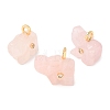 Natural Rose Quartz Carved Pendants G-H357-01G-14-1