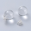 Flower Rack Plating Brass Filigree Bead Cap Bails LS-KK-L102-27S-4