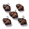 Natural Mahogany Obsidian Pendants G-B127-05P-05-2