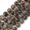 Natural Black Moonstone Beads Strands GG-CBAC972-A08-01-2