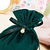 Velvet Jewelry Bags with Drawstring & Plastic Imitation Pearl TP-CJC0001-03B-3