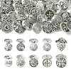 50Pcs 10 Styles Alloy Shank Buttons BUTT-CJ0001-09-1