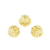 Brass Hollow Beads KK-A226-07A-G-2